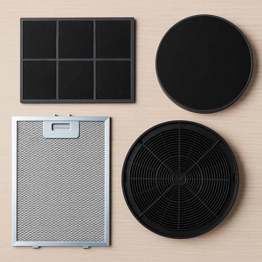 cooker-hood-filters-charcoal-carbon-grease Types of Cooker Hood Filters