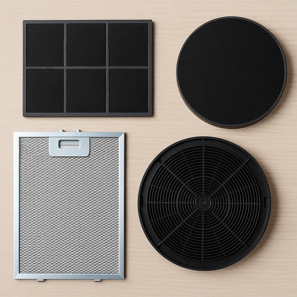 cooker-hood-filters-charcoal-carbon-grease Types of Cooker Hood Filters