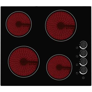 CATA 100 - UBCH60KCR 60cm 4 Zone Ceramic Hob Knob Control Black