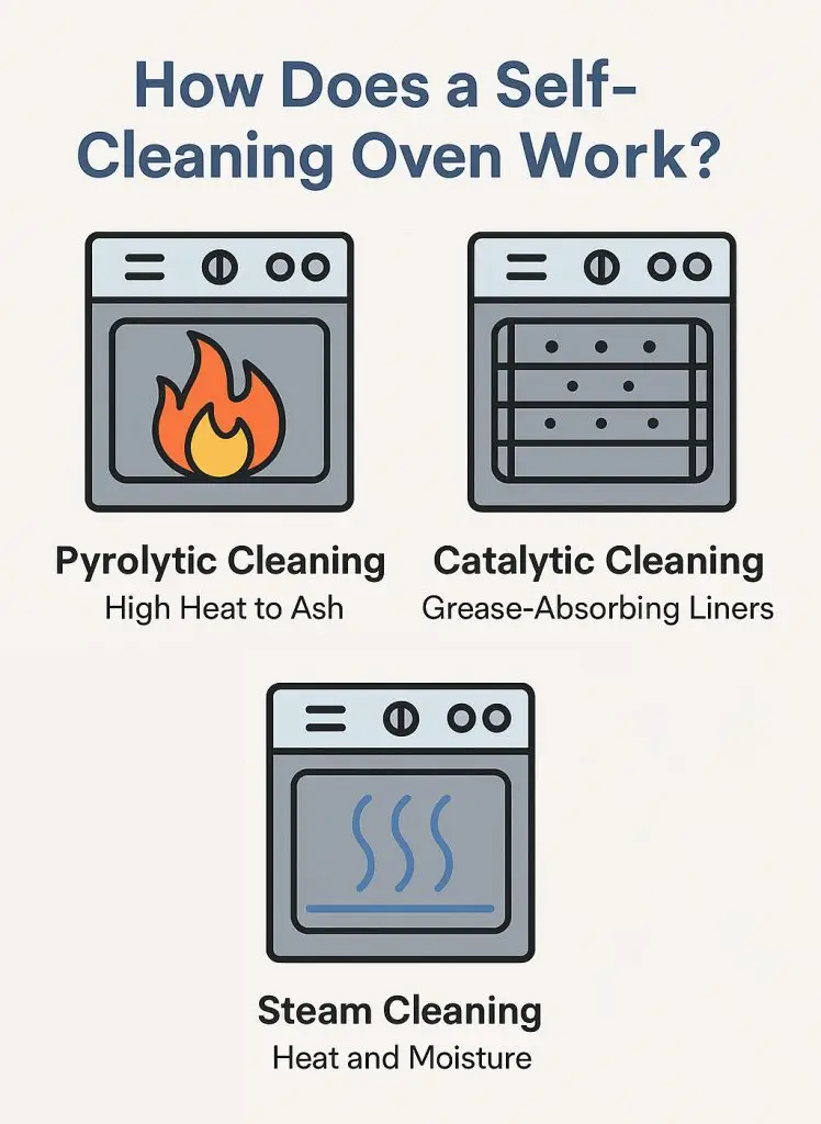 How does a self cleaning oven work?