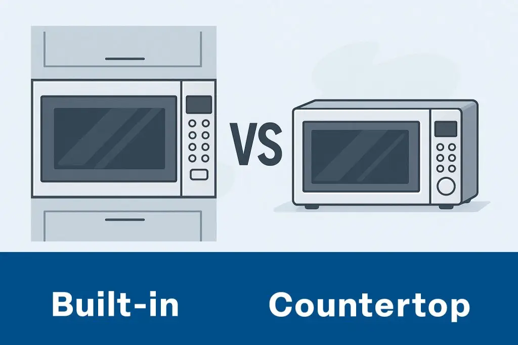 Built-In vs Countertop Microwaves: Side-by-Side Comparison