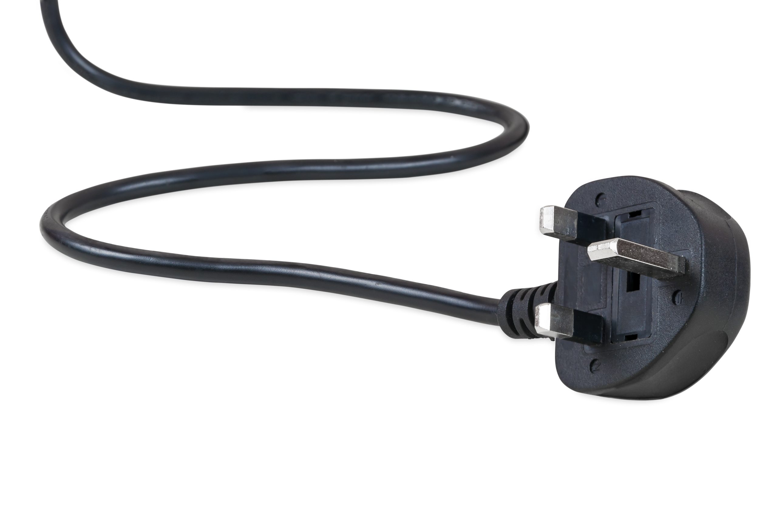 UK 13A three-pin plug — the standard connection for domestic microwave grill combination appliances
