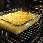 Pyrex Dish in Oven Cooking